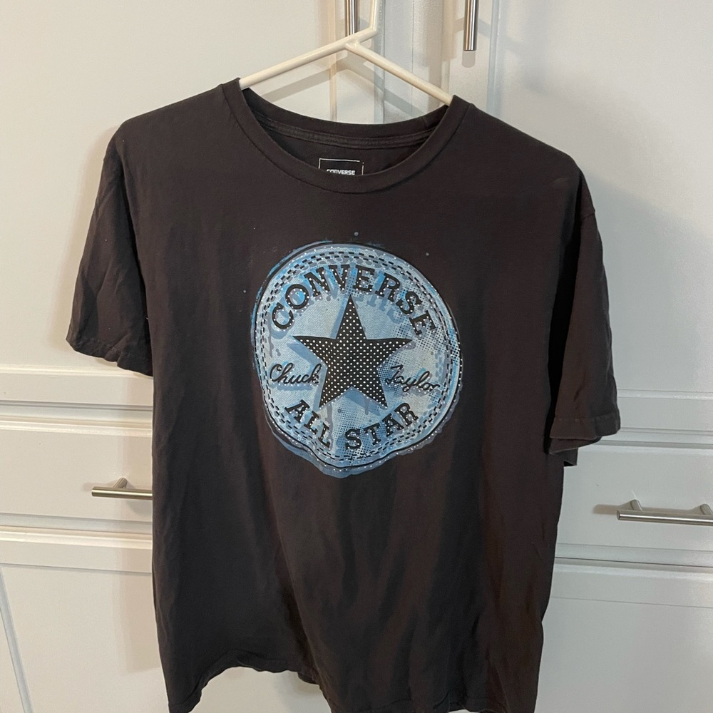 Converse all star men's XL black shirt sleeve t shirt